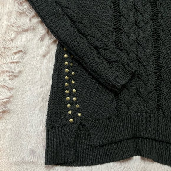 Black Retrod knit sweater with brass details - Picture 3 of 5